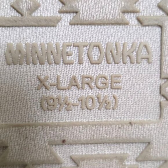 Minnetonka Betty Slipper Colorful Knit Boot Slippers Faux Fur Lining Size XL - Picture 8 of 10